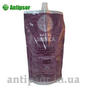 Шампунь для окрашенных и поврежденных волос Защита и блеск Natura Siberica